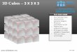 3d cubes building blocks stacked 3x3x3 powerpoint ppt templates