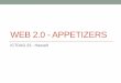 Web two pointo   appetizers - ict-dag23