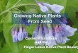 Growing Native Plants From Seed - Cornell University, New York