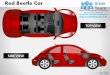 Red beetle car side view powerpoint presentation slides ppt templates
