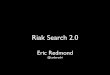 Eric Redmond – Distributed Search on Riak 2.0 - NoSQL matters Barcelona 2014