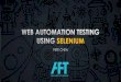 Web Automation Testing Using Selenium