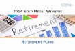 2014 Gold Monitor Award Winners: Retirement Plans