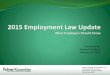 2015 Labor and Employment Law Updates Seminar PPT