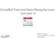 CrossRef Text & Data Mining - UKSG 2015