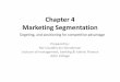 Marketing segmentation   chapter 4