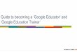 How to become a google educator and google education trainer