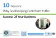 10 reasons why bookkeeping contribute to the success of your business