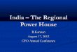 India – the regional power house