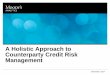 A Holistic Approach to Counterparty Credit Risk Management