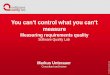You cant control what you cant measure - Measuring requirements quality