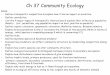 Ap Bio ch 37 Communties & Ecosystems PPT