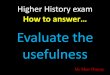 3. evaluate the usefulness questions