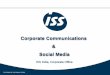 ISS Corporate Communication and Social Media Strategy