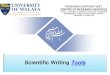 Scientific writing tools by: Dr. Nader Ale Ebrahim