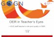 OER in Teacher’s Eyes
