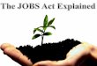 The JOBS Act Explained