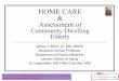 Home care & assessment of community dwelling elderly