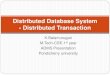Distributed datababase Transaction and concurrency control