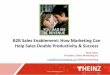 B2B Sales Enablement: How Marketing Can Help Sales Double Productivity & Success