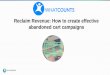 Reclaim Revenue: How to Create Effective Abandoned Cart Campaigns