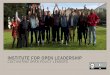 DRAFT Institute for Open Leadership #oeglobal