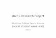 Unit 5 research project scientific structure template