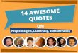 14 Awesome Quotes on People Insights, Leadership, and Innovation
