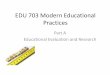 Edu 703 modern educational practices