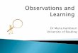 Observations and learning presentation class version