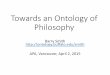 Towards an Ontology of Philosophy