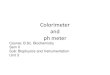 B.Sc. Biochem II BPI Unit 3 Colorimeter and pH meter
