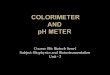 B sc biotech i bpi unit 3 p h meter and colorimeter