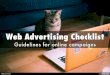 Web Advertising Checklist