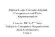 Bca 2nd sem-u-1.2 digital logic circuits, digital component