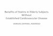 Benefits of statins in elderly subjects without