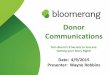 Donor Communications Education with Wayne Robbins - Bloomerang