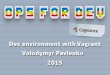 Dev environment with Vagrant, Volodymyr Pavlenko