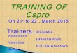 Cspro training material