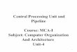 Mca i-u-4 central processing unit and pipeline