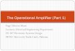 The operational amplifier (part 1)