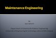 Lec 12   maintenence engineering