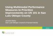 Using Multimodal Performance Measures to Prioritize Improvements on US 101 in San Luis Obispo County