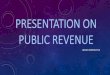 Presentation on public revenue