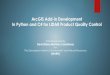ArcGIS Add-in Development In Python and C# for LIDAR Product Quality Control