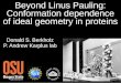 Beyond Linus Pauling: Conformation dependence of ideal geometry in proteins