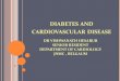 CARDIOVASCULAR DISEASE AND DIABETES
