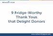 9 Fridge-Worthy Thank Yous that Delight Donors