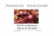 About Soomaa tourism on EUTO meeting 2005