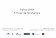 Introduction to policy briefs for researchers